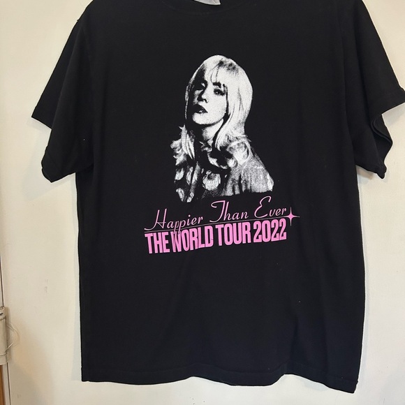 UNISEX Billie Eilish Happier Than Ever Tour 2022
Shirt Size Small  Official Tee - Picture 1 of 9